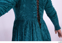  Photos Woman in Historical Dress 77 17th century blue dress historical clothing lacing 0002.jpg